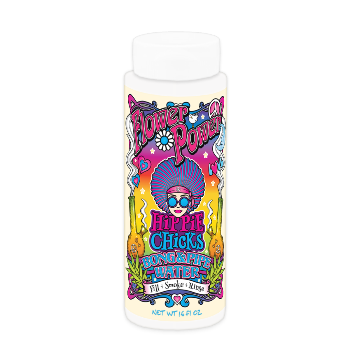 Hippie-chicks-bong-water-and-bong-glas-cleaner-flower-power-16oz