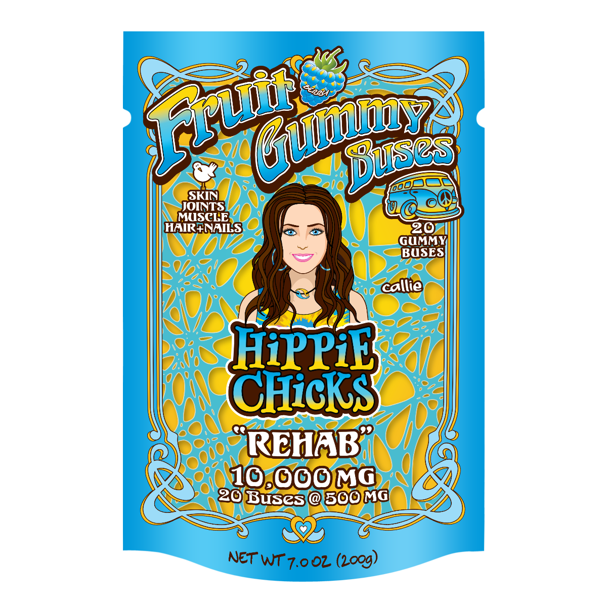 Hippie-chicks-herbal-gummies-collagen-joint-rehab-skin-and-nails